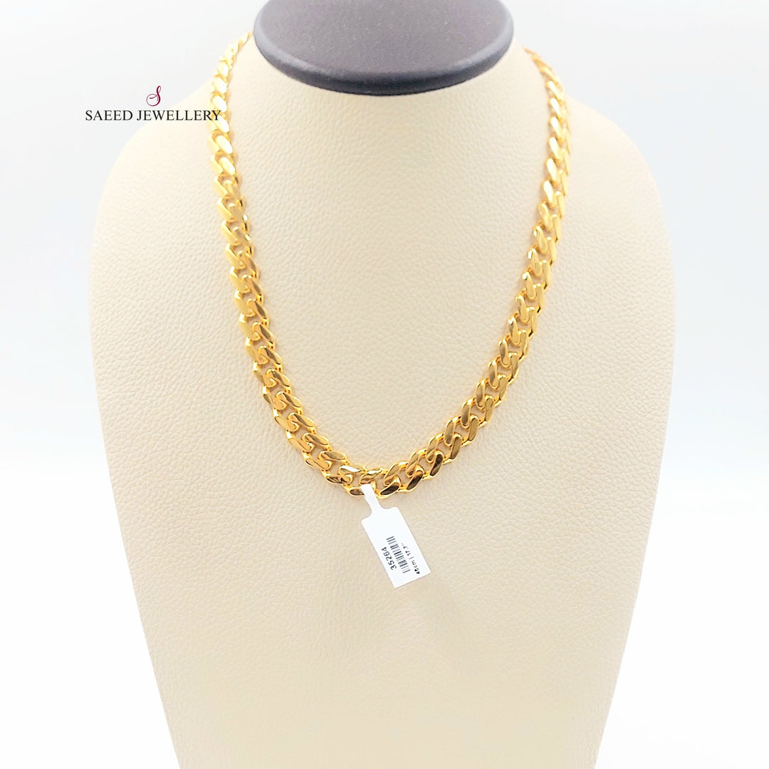 Deluxe Cuban Links Necklace Made of 21K Gold by Saeed Jewelry 