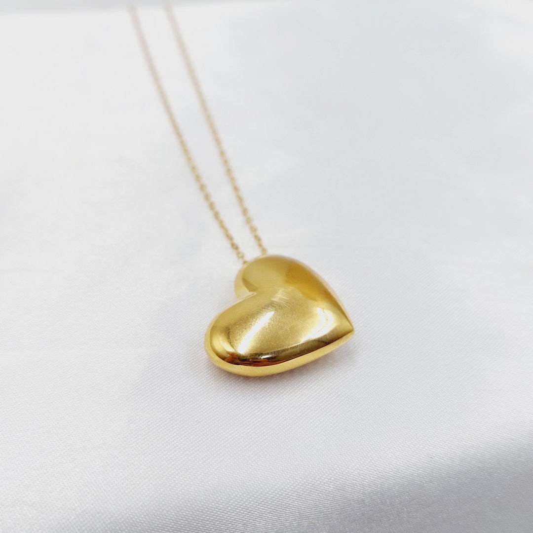 21K عقد قلب اكسترا-مجوهرات الشيخ سعيد-Saeed Jewelry 