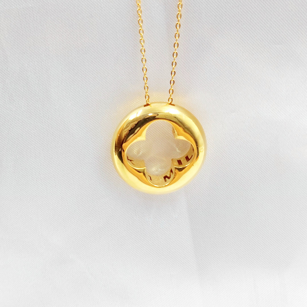 Deluxe Rose Necklace Made of 21K Gold by Saeed Jewelry 