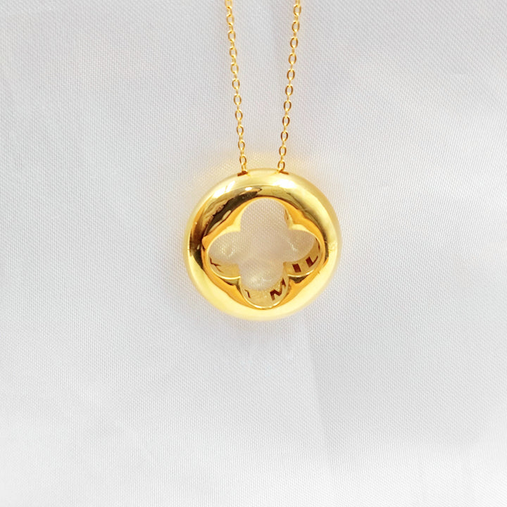 Deluxe Rose Necklace Made of 21K Gold by Saeed Jewelry 