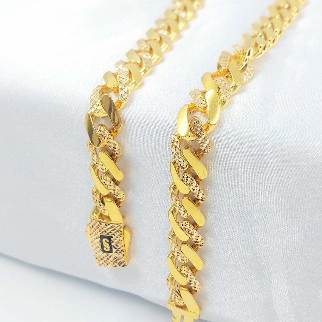 Deluxe Cuban Links Necklace Made of 21K Gold by Saeed Jewelry 
