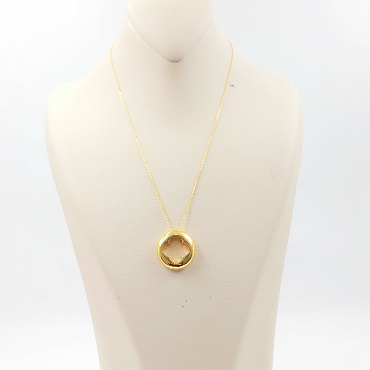 Deluxe Rose Necklace Made of 21K Gold by Saeed Jewelry 