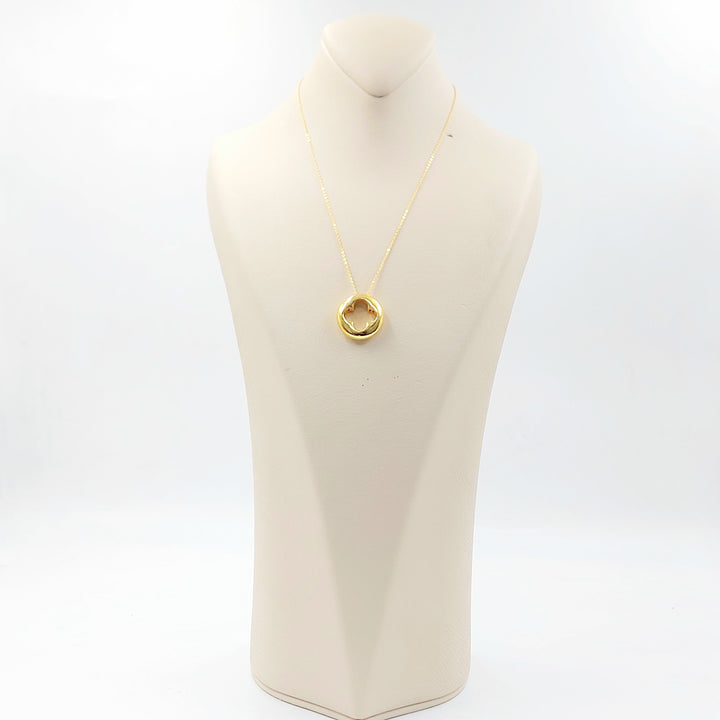 Deluxe Rose Necklace Made of 21K Gold by Saeed Jewelry 