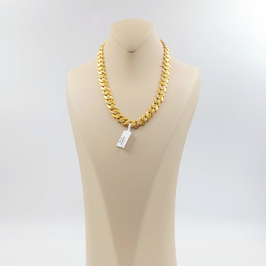 Deluxe Cuban Links Necklace Made of 21K Gold by Saeed Jewelry 