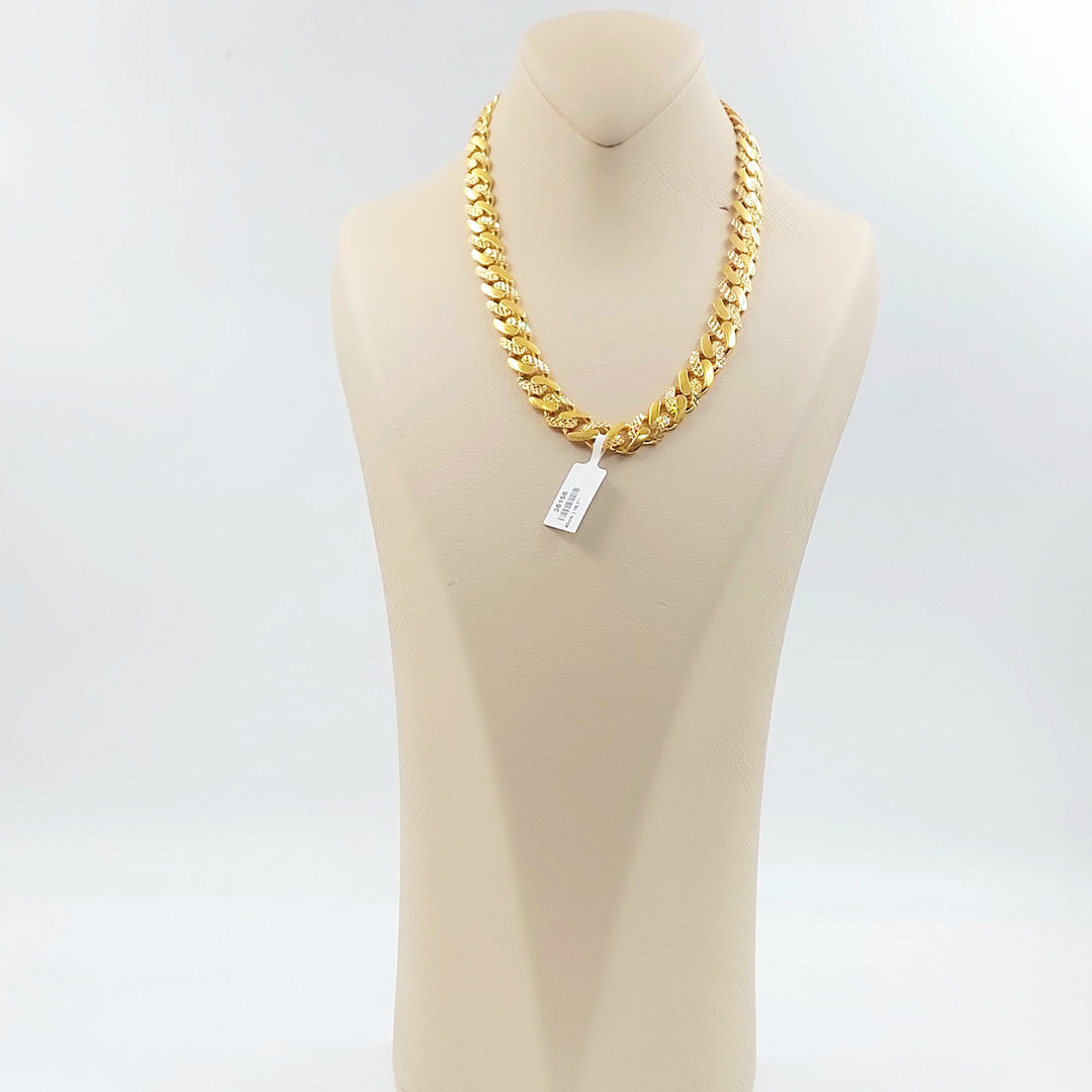 Deluxe Cuban Links Necklace Made of 21K Gold by Saeed Jewelry 