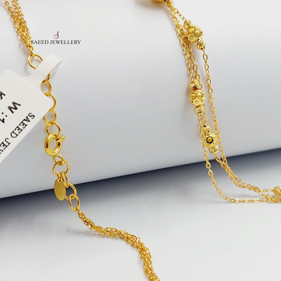Deluxe Balls Necklace Made of 21K Gold by Saeed Jewelry 
