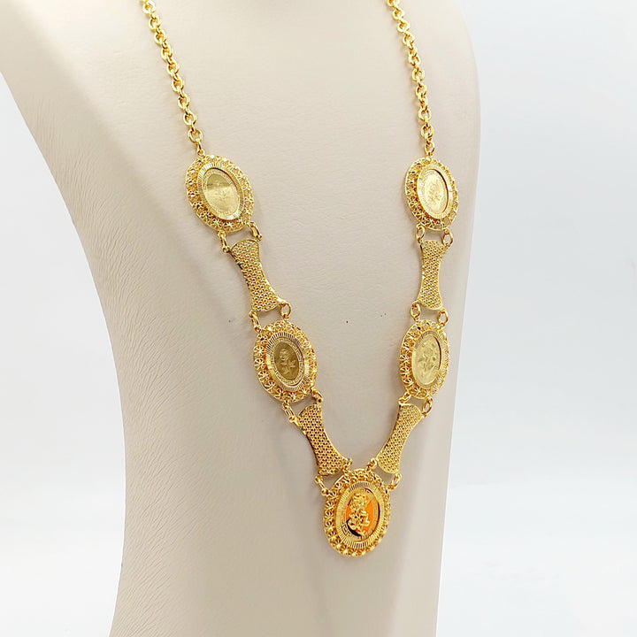 21K عقد اونصه اكسترا-مجوهرات الشيخ سعيد-Saeed Jewelry 