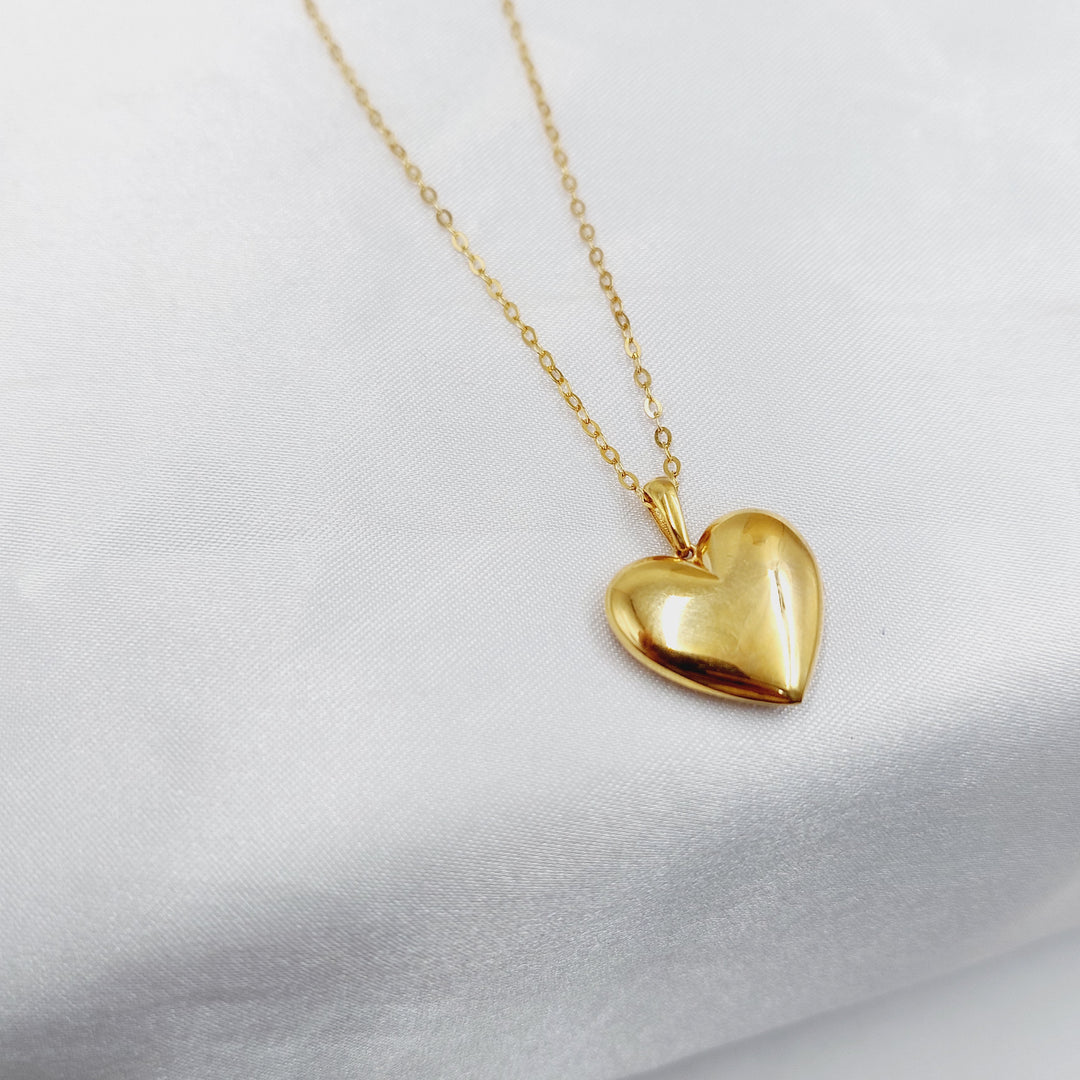 21K عقد قلب اكسترا-مجوهرات الشيخ سعيد-Saeed Jewelry 