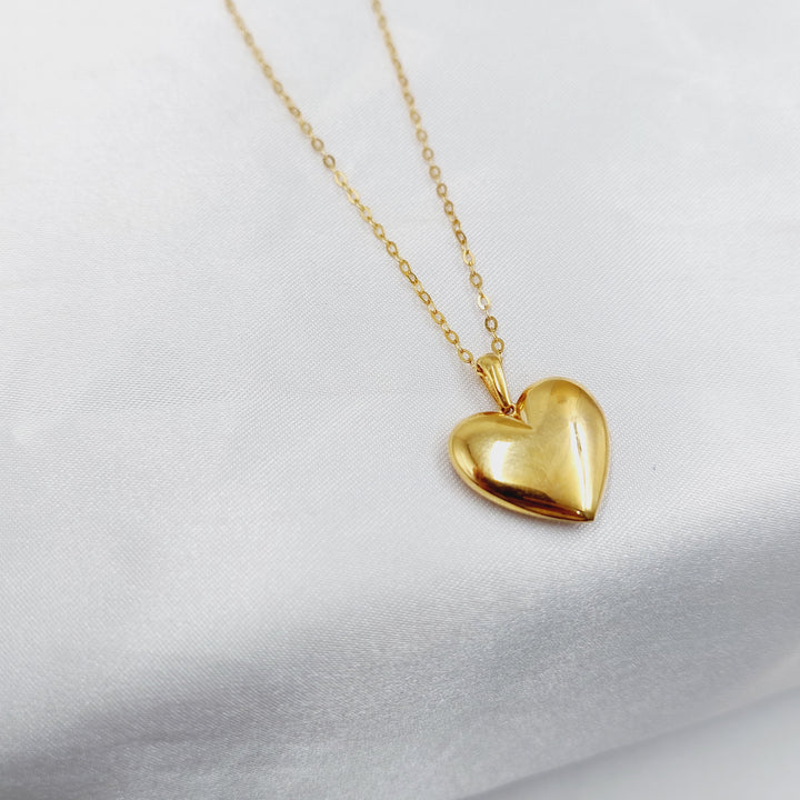 21K عقد قلب اكسترا-مجوهرات الشيخ سعيد-Saeed Jewelry 