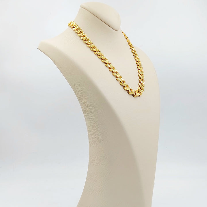 Deluxe Cuban Links Necklace Made of 21K Gold by Saeed Jewelry 