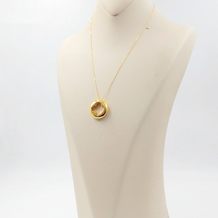 Deluxe Rose Necklace Made of 21K Gold by Saeed Jewelry 