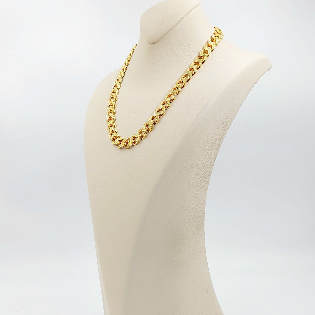 Deluxe Cuban Links Necklace Made of 21K Gold by Saeed Jewelry 
