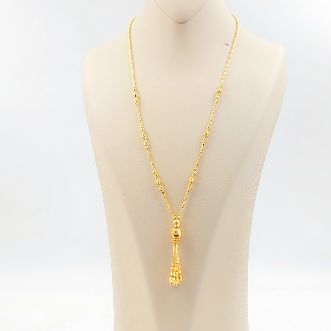 Deluxe Balls Necklace Made of 21K Gold by Saeed Jewelry 