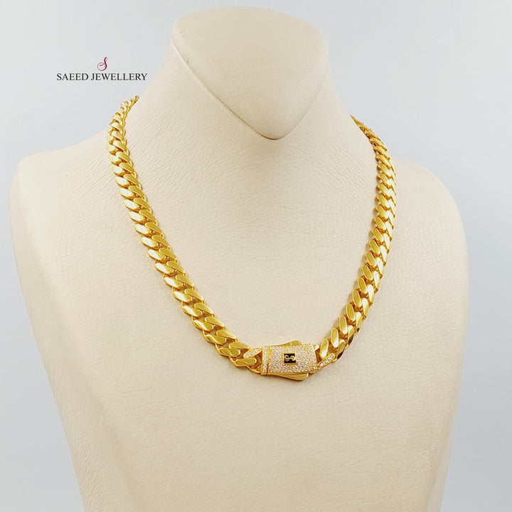 Deluxe Cuban Links Necklace Made of 21K Gold by Saeed Jewelry 