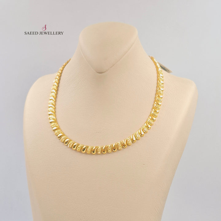 Deluxe Tears Necklace Made of 21K Gold by Saeed Jewelry 