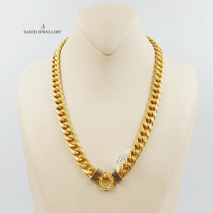 21K عقد جنزير اكسترا-مجوهرات الشيخ سعيد-Saeed Jewelry 