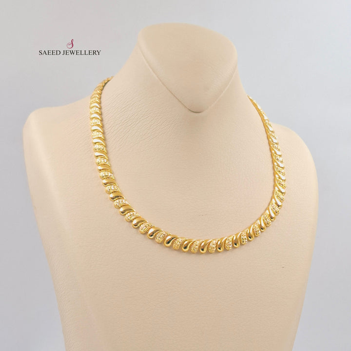 Deluxe Tears Necklace Made of 21K Gold by Saeed Jewelry 