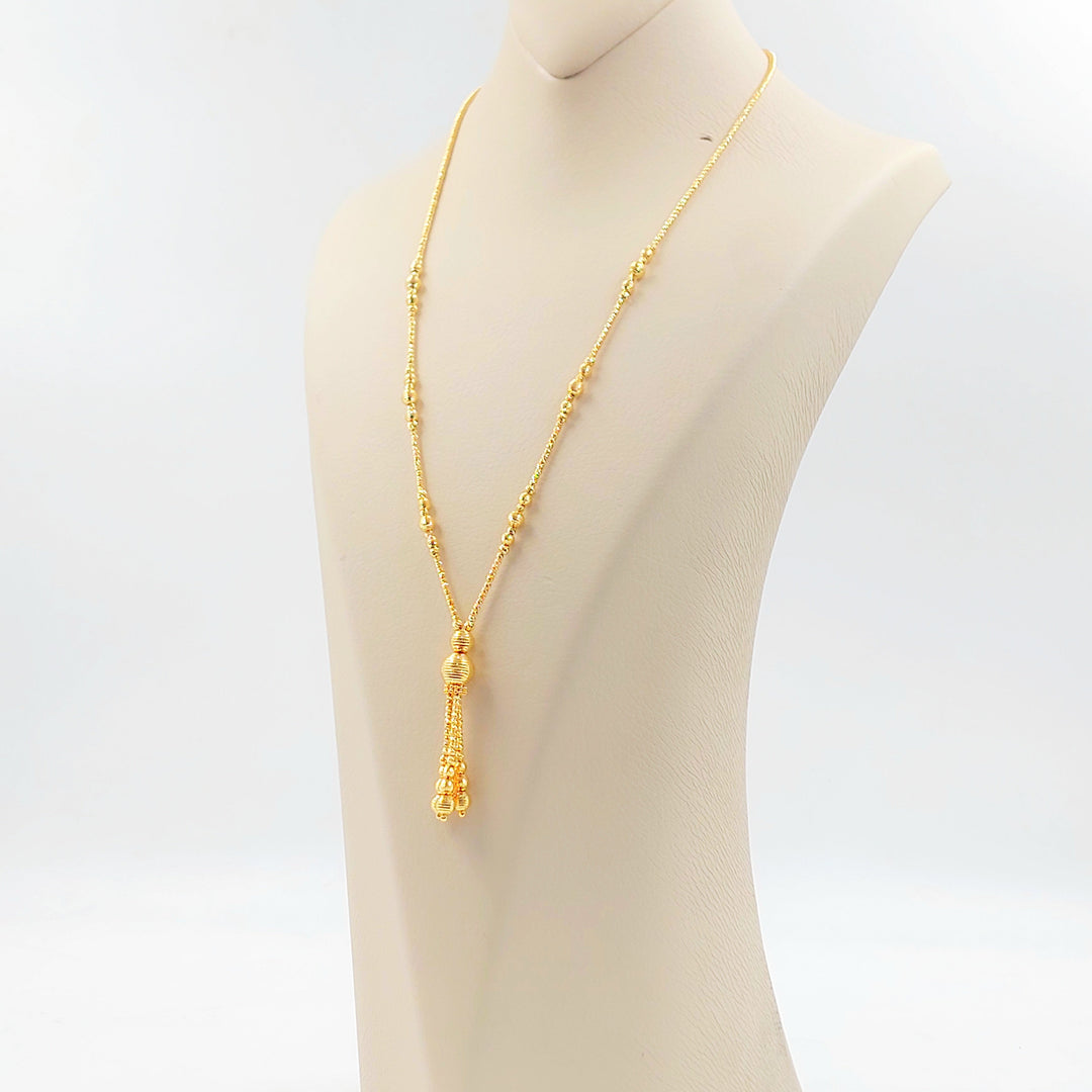Deluxe Balls Necklace Made of 21K Gold by Saeed Jewelry 