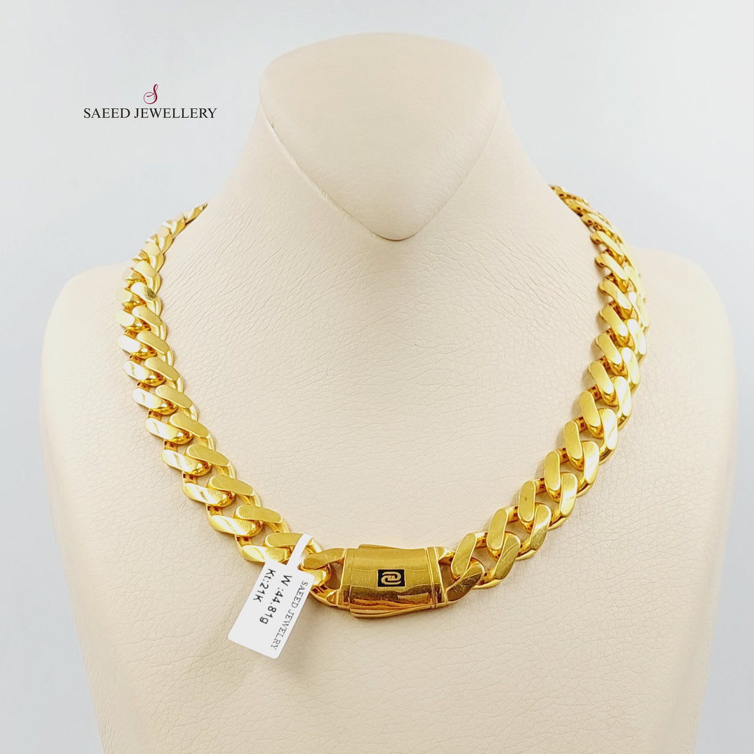 21K عقد جنزير اكسترا-مجوهرات الشيخ سعيد-Saeed Jewelry 