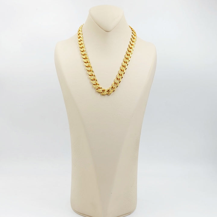 Deluxe Cuban Links Necklace Made of 21K Gold by Saeed Jewelry 