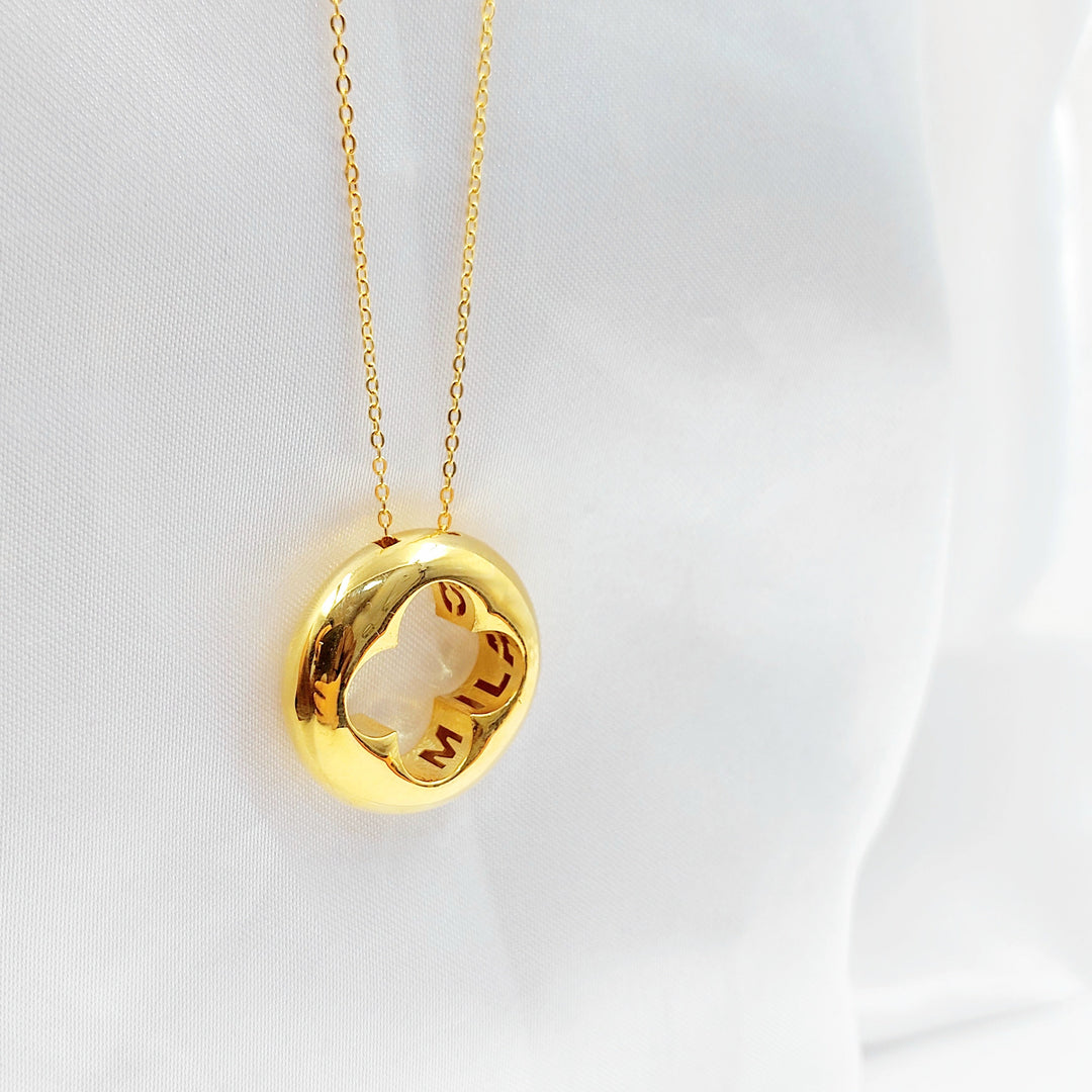 Deluxe Rose Necklace Made of 21K Gold by Saeed Jewelry 