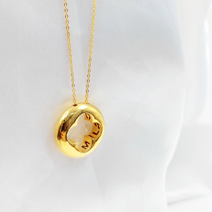 Deluxe Rose Necklace Made of 21K Gold by Saeed Jewelry 