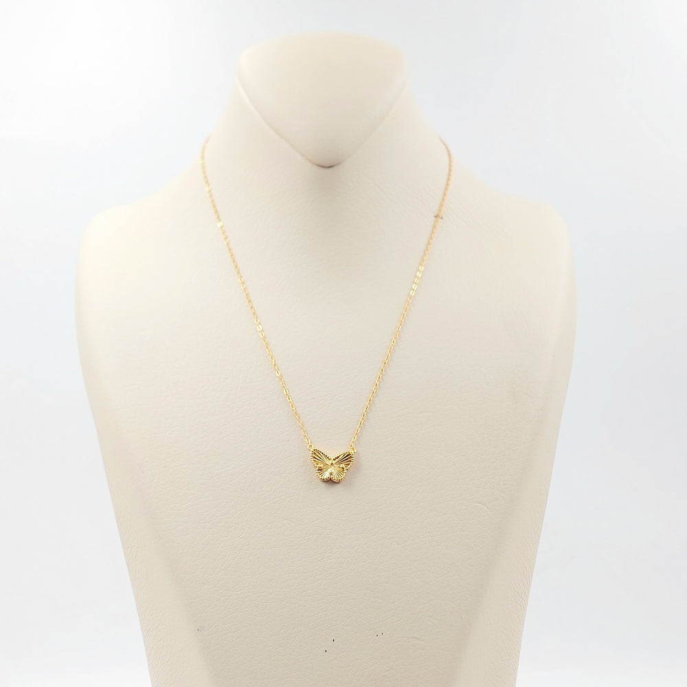 Deluxe Butterfly Necklace Made of 21K Gold by Saeed Jewelry 
