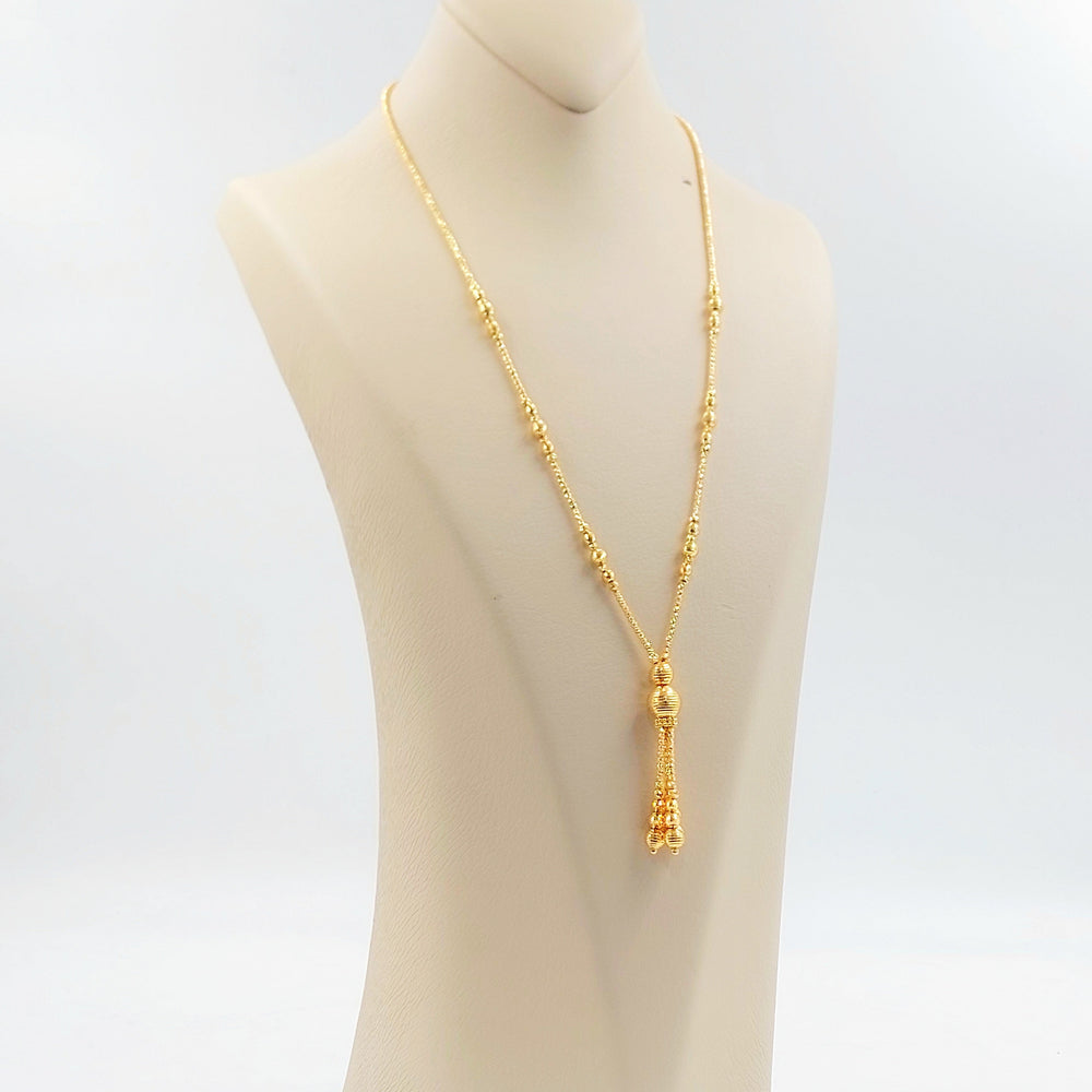 Deluxe Balls Necklace Made of 21K Gold by Saeed Jewelry 