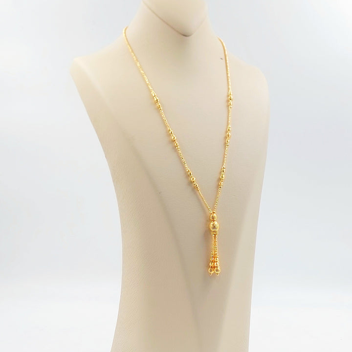 Deluxe Balls Necklace Made of 21K Gold by Saeed Jewelry 
