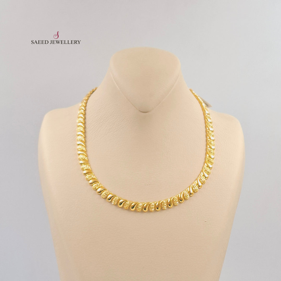 Deluxe Tears Necklace Made of 21K Gold by Saeed Jewelry 
