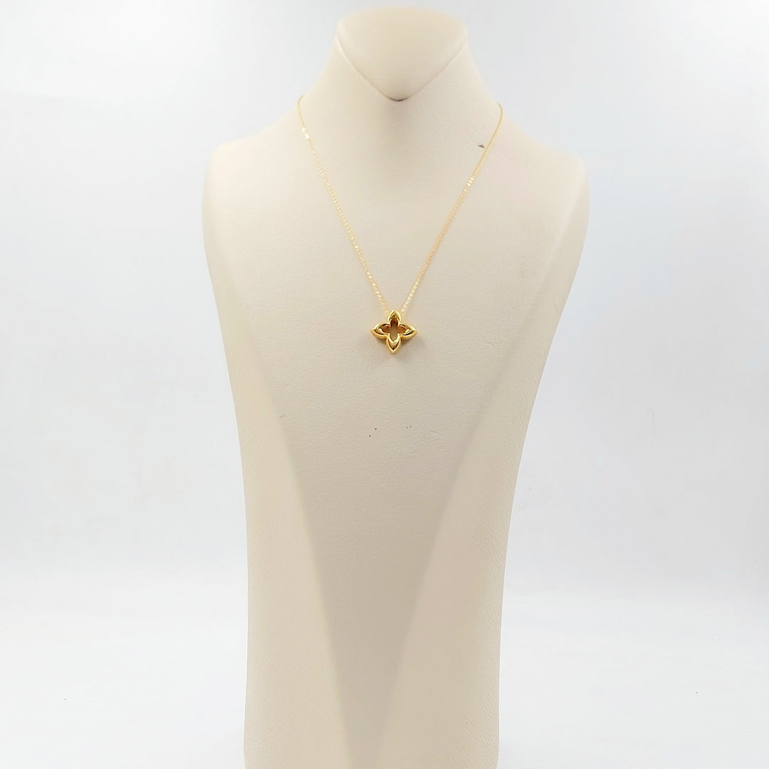 Deluxe Rose Necklace Made of 21K Gold by Saeed Jewelry 