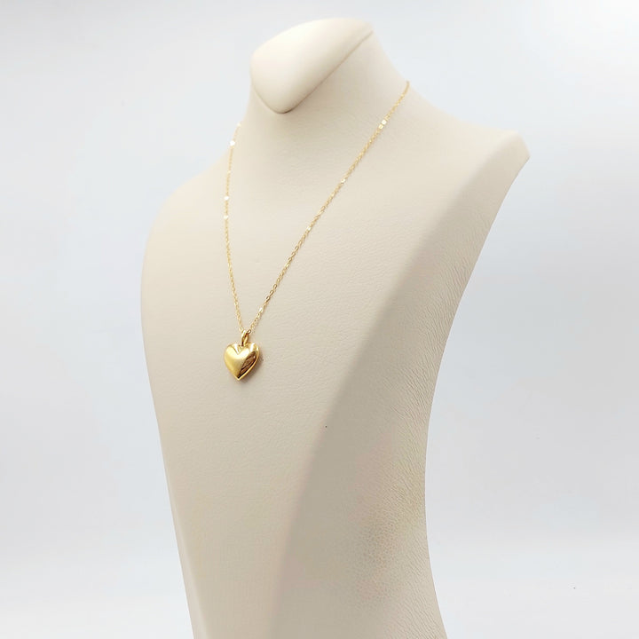 21K عقد قلب اكسترا-مجوهرات الشيخ سعيد-Saeed Jewelry 