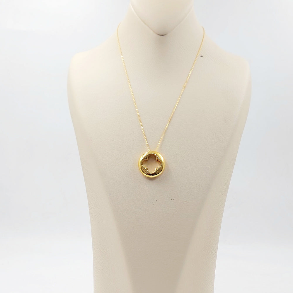 Deluxe Rose Necklace Made of 21K Gold by Saeed Jewelry 