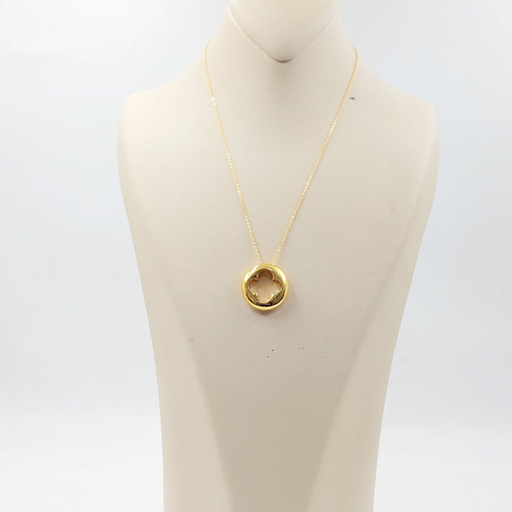 Deluxe Rose Necklace Made of 21K Gold by Saeed Jewelry 