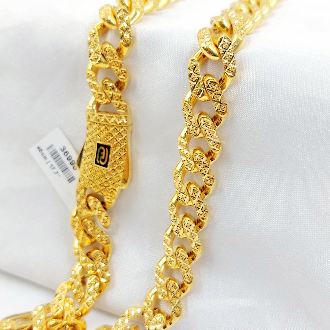 Deluxe Cuban Links Necklace Made of 21K Gold by Saeed Jewelry 
