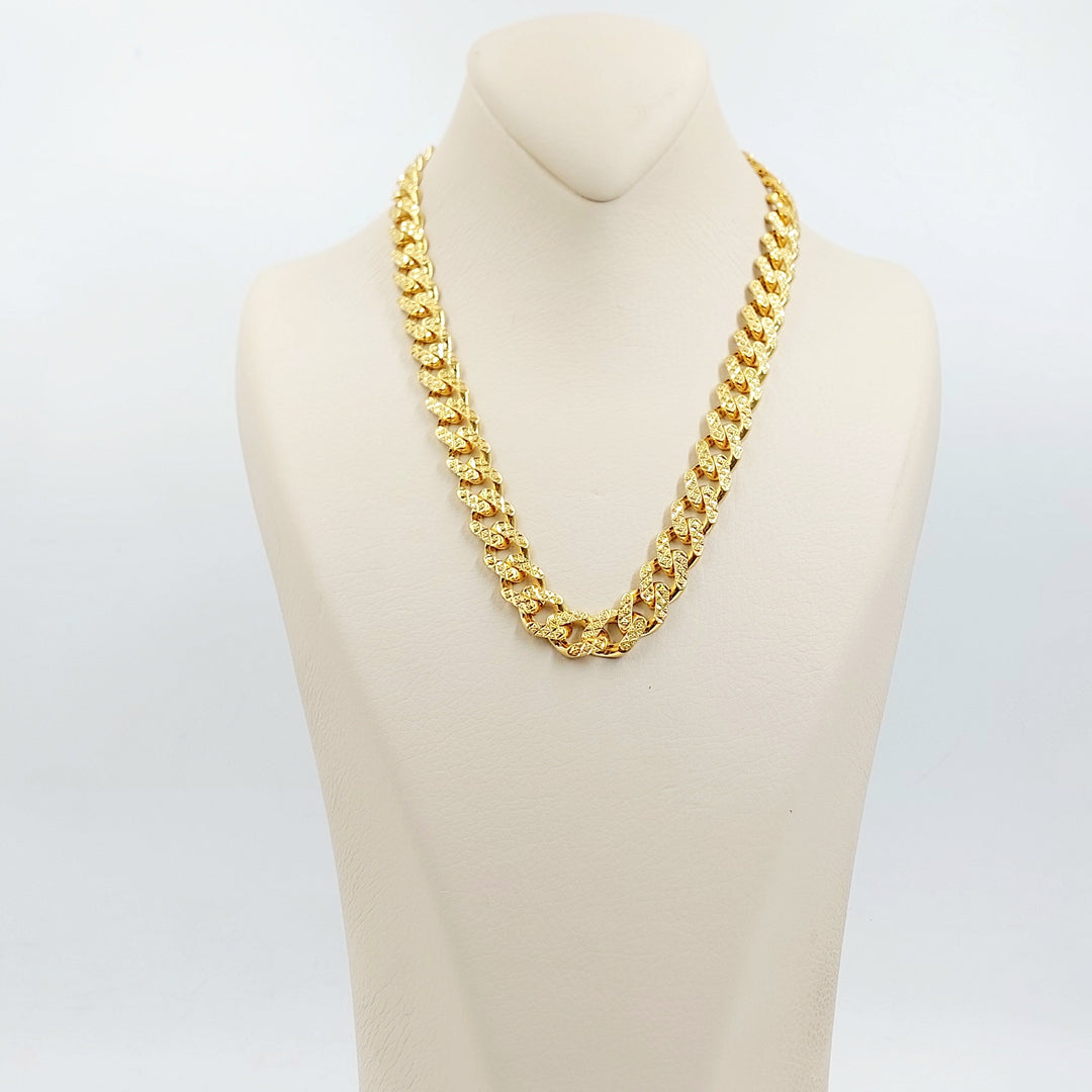 Deluxe Cuban Links Necklace Made of 21K Gold by Saeed Jewelry 