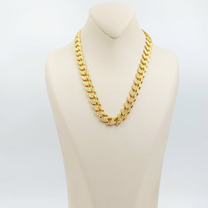 Deluxe Cuban Links Necklace Made of 21K Gold by Saeed Jewelry 