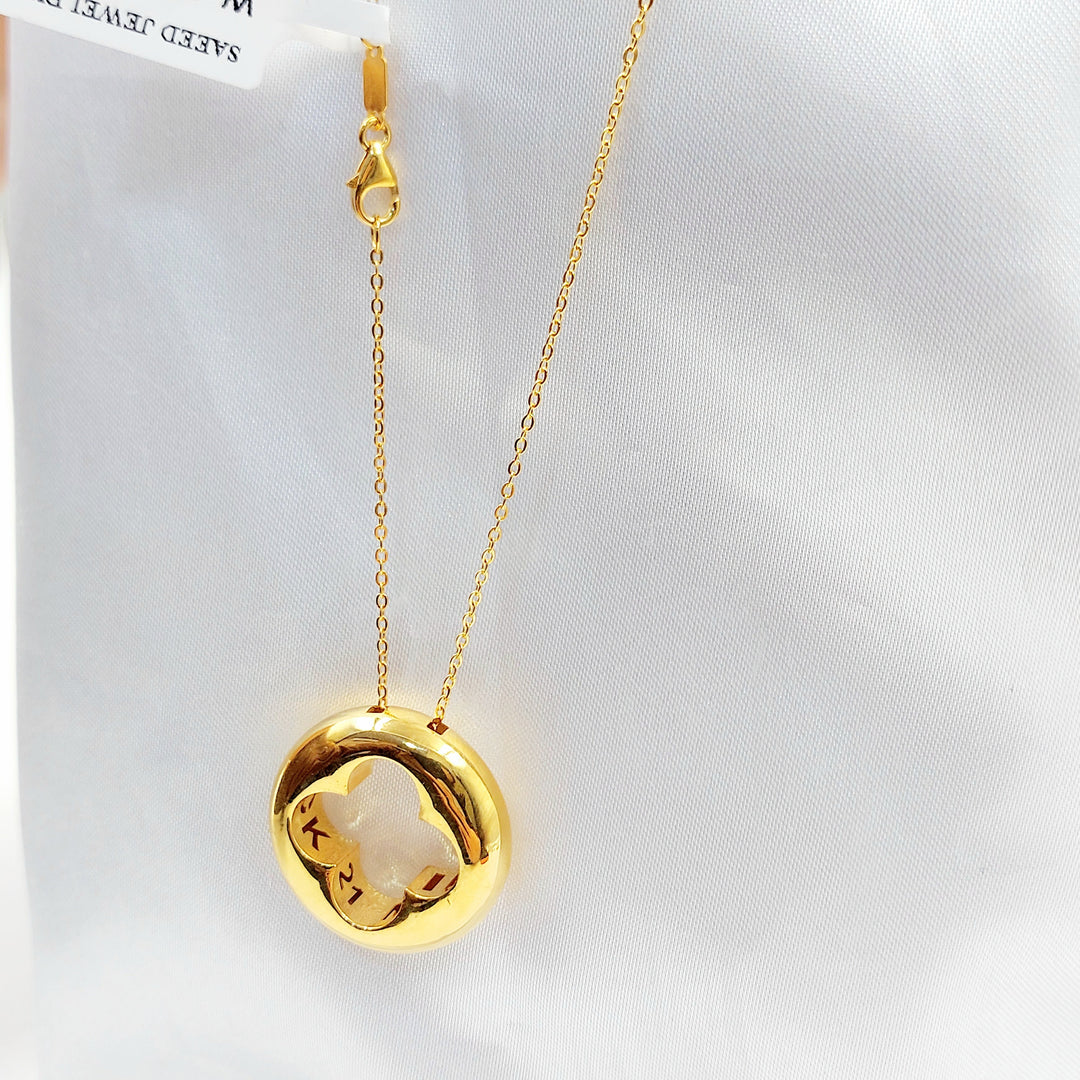 Deluxe Rose Necklace Made of 21K Gold by Saeed Jewelry 