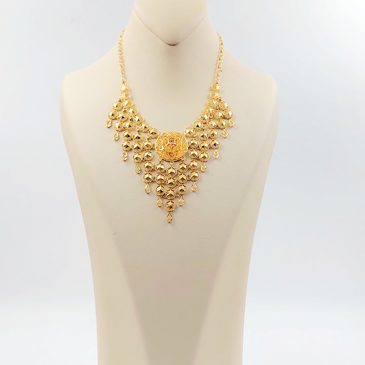 Deluxe Sun Necklace Made of 21K Gold by Saeed Jewelry 