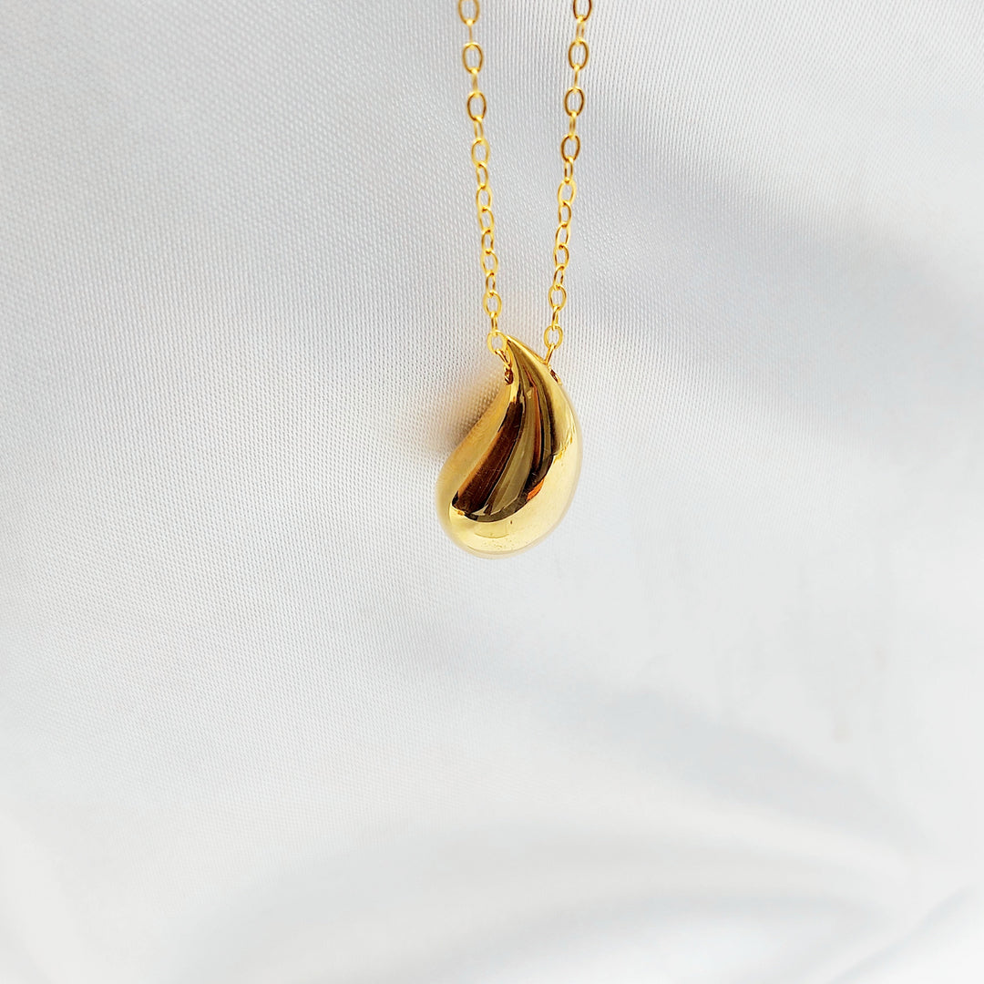 Deluxe Almond Necklace Made of 21K Gold by Saeed Jewelry 