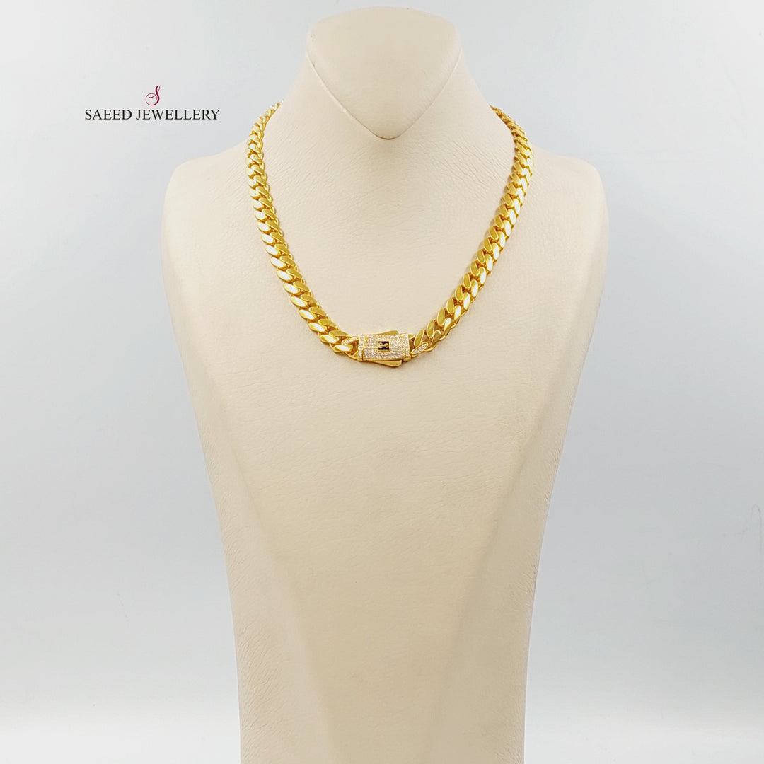 Deluxe Cuban Links Necklace Made of 21K Gold by Saeed Jewelry 