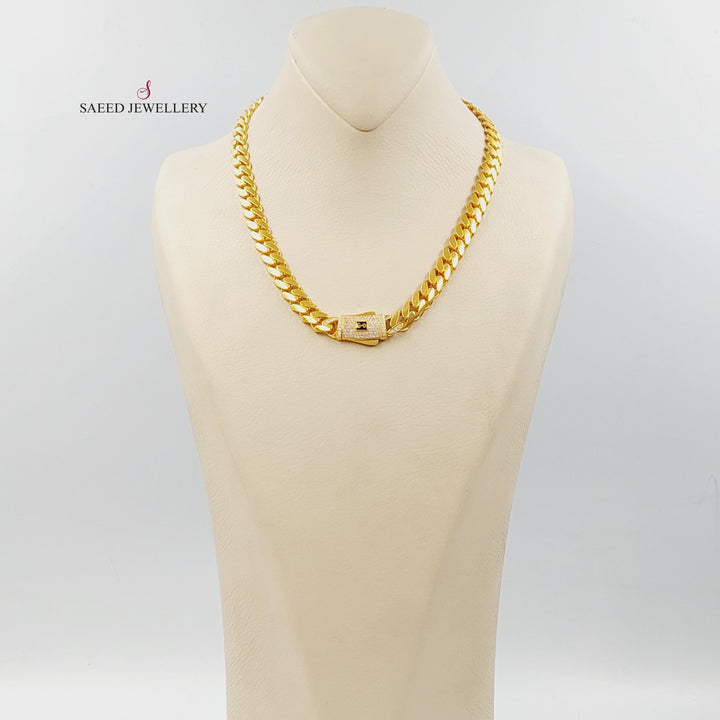 Deluxe Cuban Links Necklace Made of 21K Gold by Saeed Jewelry 