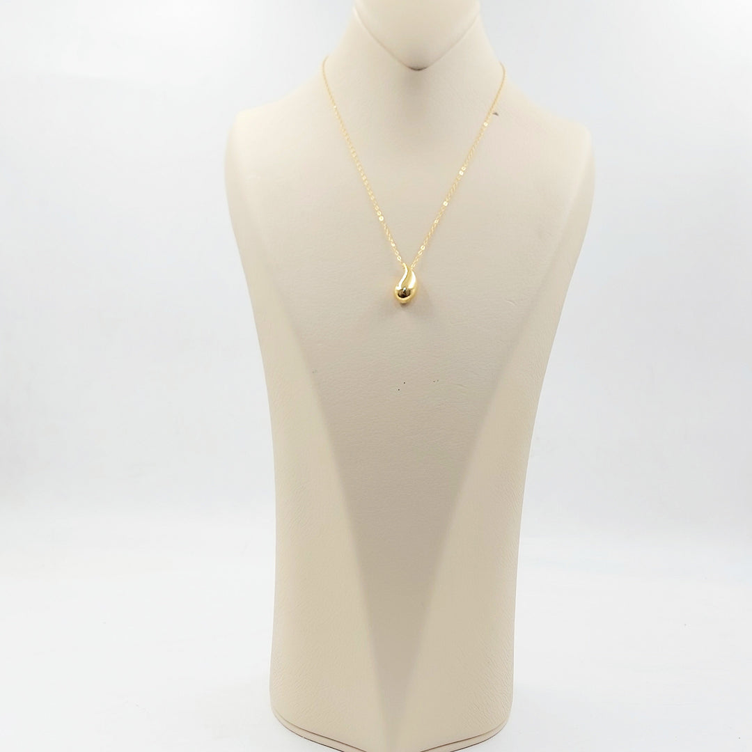 Deluxe Almond Necklace Made of 21K Gold by Saeed Jewelry 
