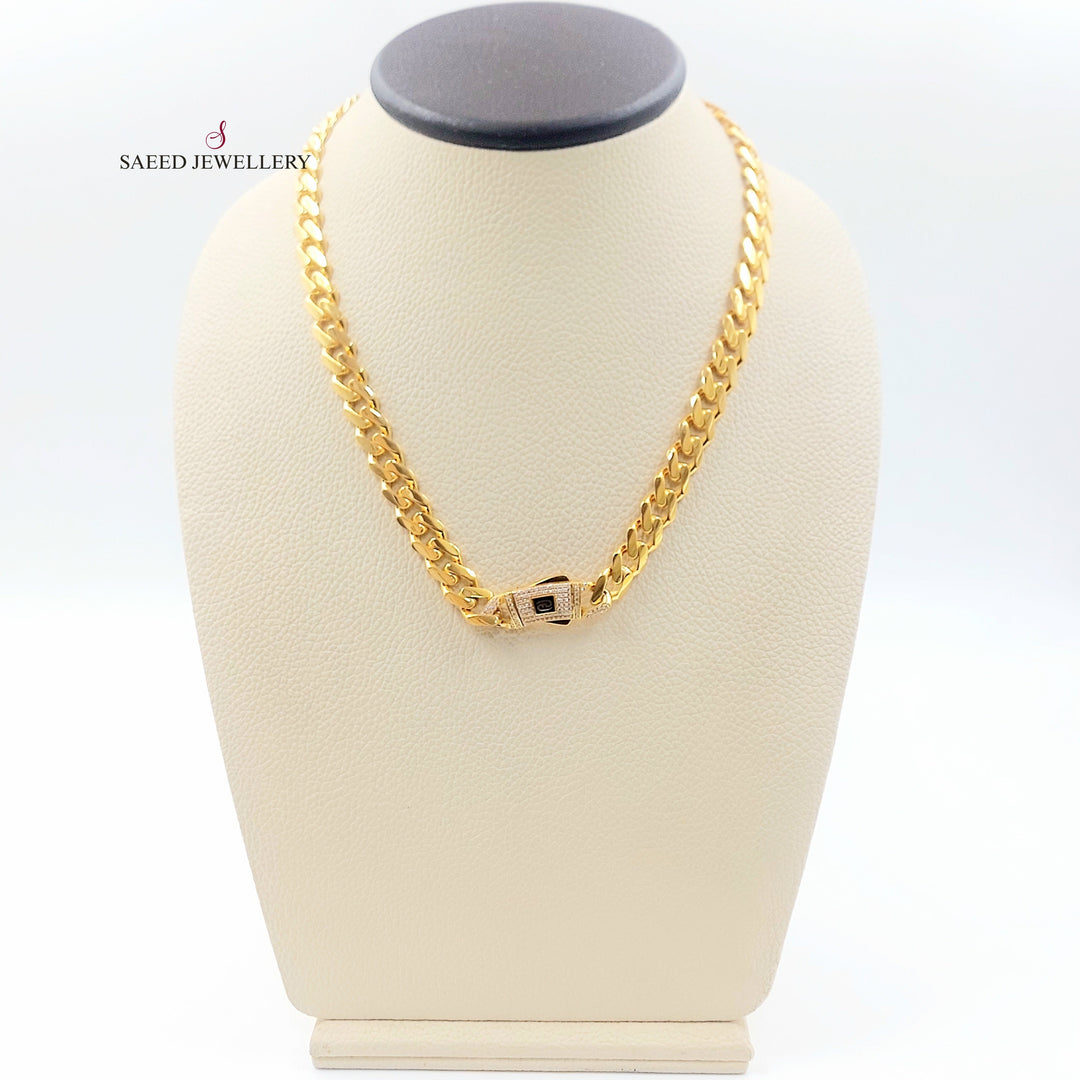 Deluxe Cuban Links Necklace Made of 21K Gold by Saeed Jewelry 