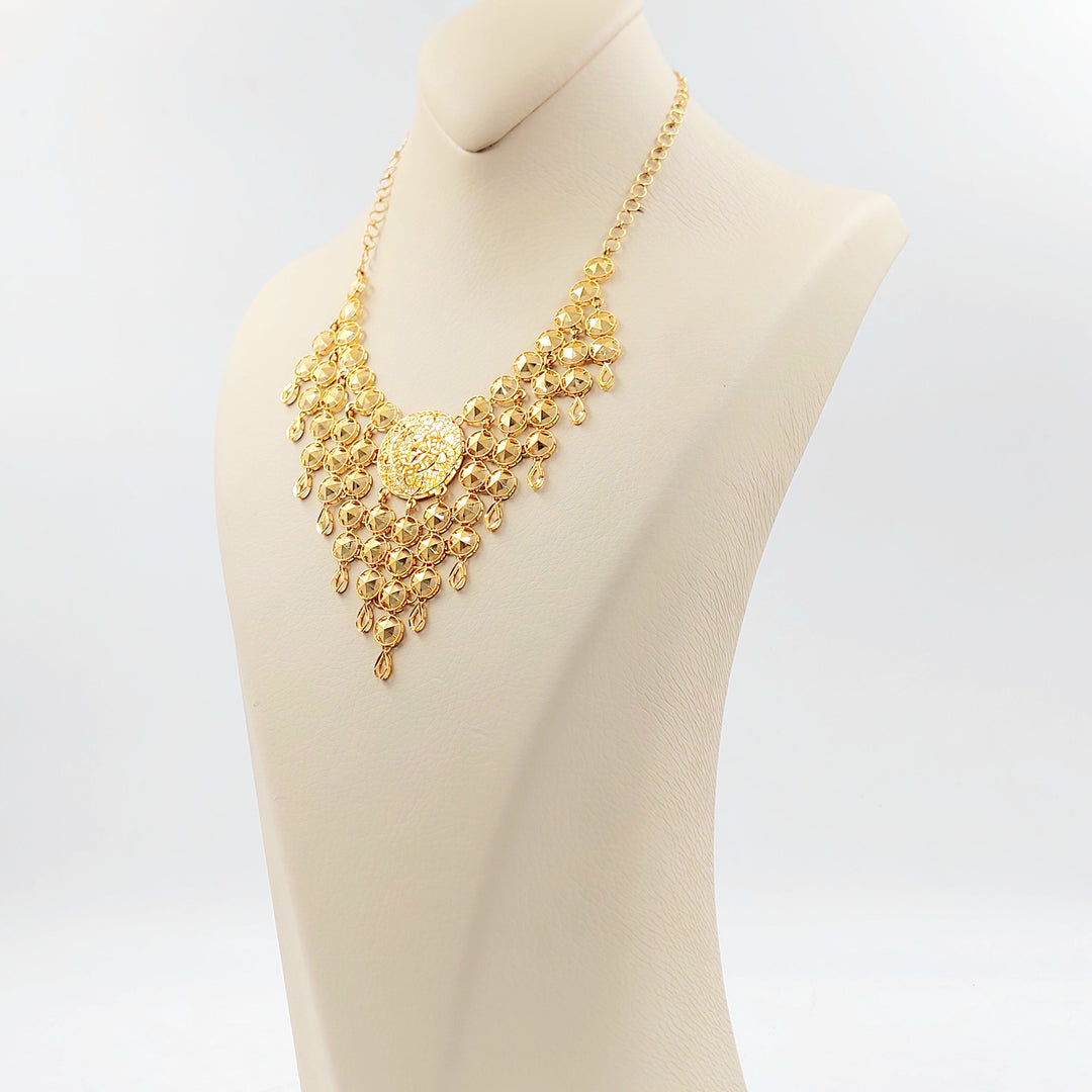 Deluxe Sun Necklace Made of 21K Gold by Saeed Jewelry 