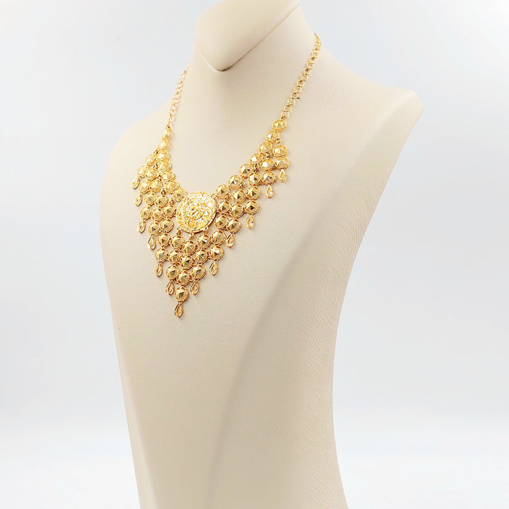 Deluxe Sun Necklace Made of 21K Gold by Saeed Jewelry 