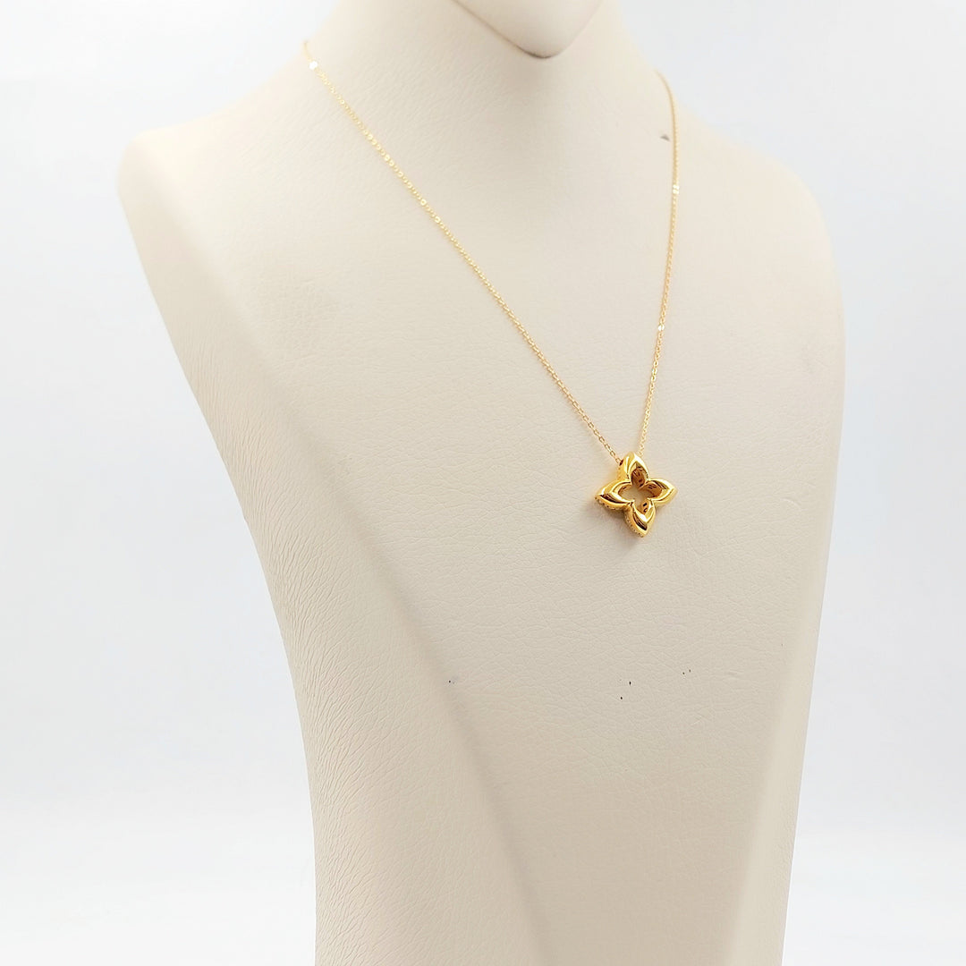 Deluxe Rose Necklace Made of 21K Gold by Saeed Jewelry 