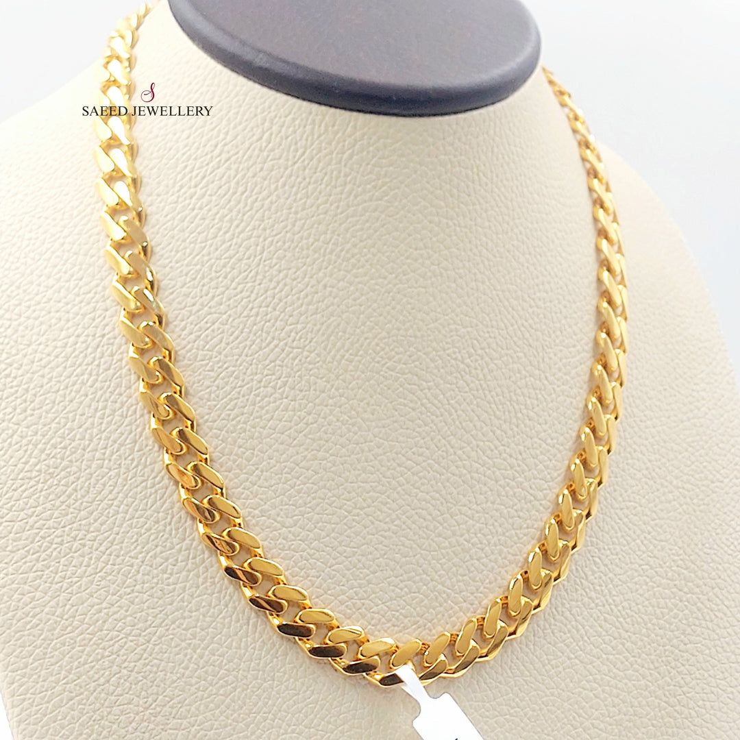 Deluxe Cuban Links Necklace Made of 21K Gold by Saeed Jewelry 