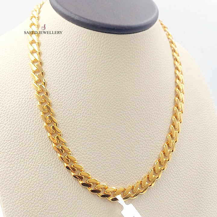 Deluxe Cuban Links Necklace Made of 21K Gold by Saeed Jewelry 