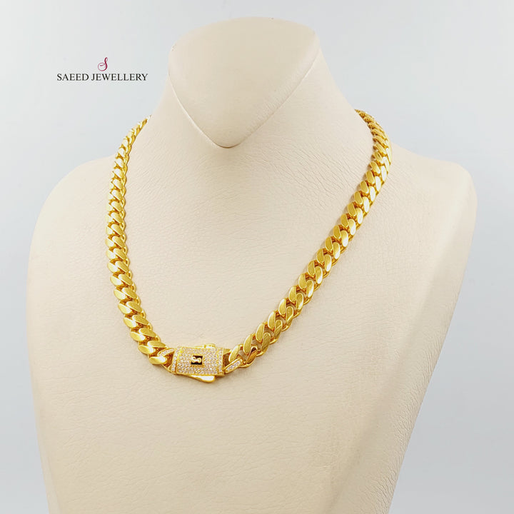 Deluxe Cuban Links Necklace Made of 21K Gold by Saeed Jewelry 